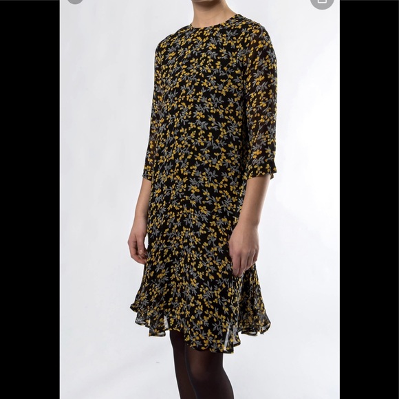 Ganni Marceau Georgette Dress 38 Medium 